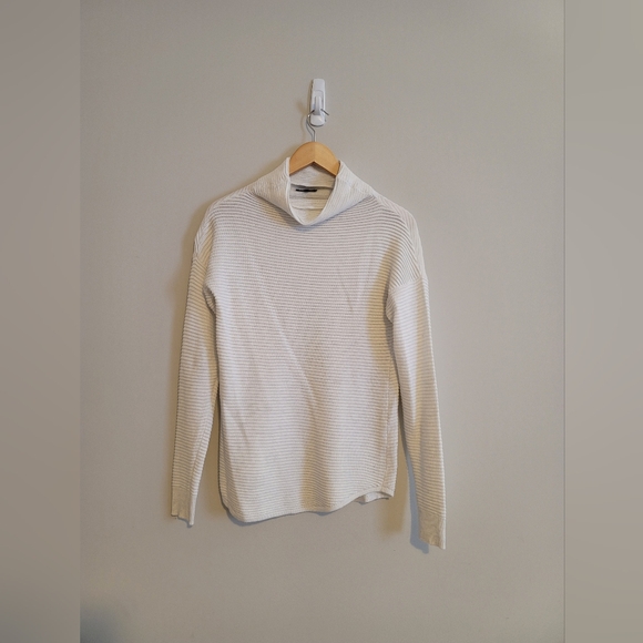 White Cowl Neck Sweater - Picture 1 of 5
